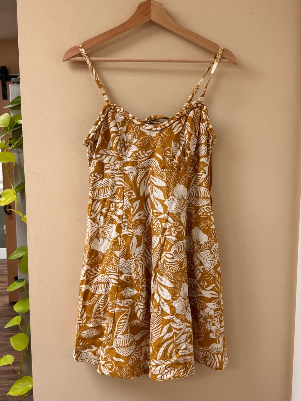 Sincerely Jules Mustard Yellow & White Floral Sundress